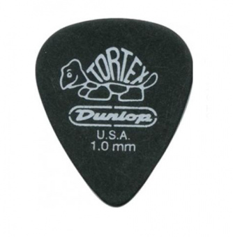 488P1.0 Tortex Pitch Black Standard Медиаторы 12шт, толщина 1,00мм, Dunlop от магазина Соло в Иркутске