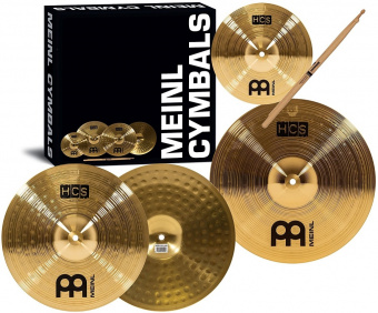 HCS1314+10S HCS Beginners Cymbal Set Комплект тарелок 13, 14"+10" и палочки, Meinl от магазина Соло в Иркутске