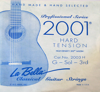 2003H Отдельная 3-я струна, нейлоновая, La Bella от магазина Соло в Иркутске