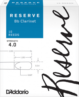 DCR1040 Reserve Трости для кларнета Bb, размер 4.0, 10шт., Rico от магазина Соло в Иркутске