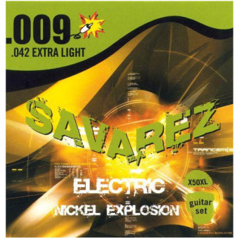 X50XL Explosion Комплект струн для электрогитары, никелированные, 9-42, Savarez от магазина Соло в Иркутске