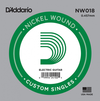 NW018 Nickel Wound Отдельная струна для электрогитары, .018, D'Addario от магазина Соло в Иркутске