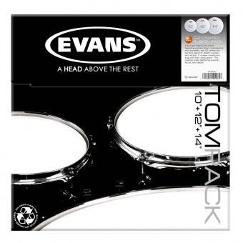 ETP-G2CTD-F G2 Coated Fusion Набор пластика для том барабана, 10"/12"/14", Evans от магазина Соло в Иркутске