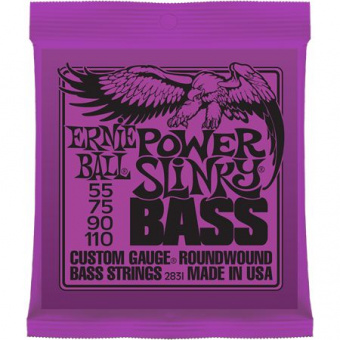 P02831 Power Slinky Bass Комплект струн для бас-гитары, 55-110, никель, Ernie Ball от магазина Соло в Иркутске