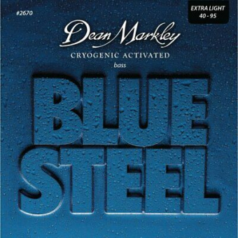 DM2670 Blue Steel Комплект струн для бас-гитары, сталь, 40-95, Dean Markley от магазина Соло в Иркутске