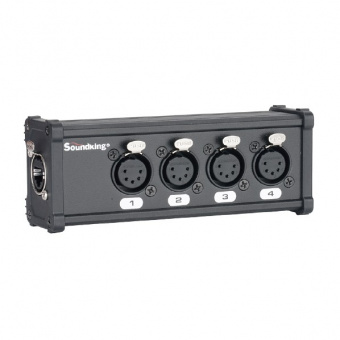 CXA030 DMX КОММУТАЦИОННАЯ КОРОБКА/РАСШИРИТЕЛЬ СИГНАЛОВ DMX 4хXLR(5p)female - RJ-45, Soundking от магазина Соло в Иркутске