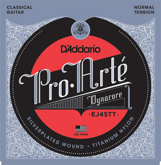 EJ45TT ProArte DynaCore Комплект струн для классической гитары, титан, норм. натяжение, D'Addario от магазина Соло в Иркутске