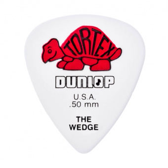 424R.50 Tortex Wedge Медиаторы 72шт, толщина 0.50мм, Dunlop от магазина Соло в Иркутске