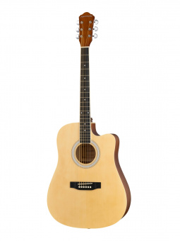 HS-4140-N Акустическая гитара, с вырезом, цвет натуральный, Naranda от магазина Соло в Иркутске