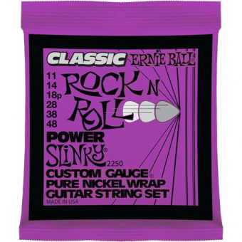 P02250 Pure Nickel Power Slinky Комплект струн для электрогитары, никель, 11-48, Ernie Ball от магазина Соло в Иркутске