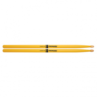 TX5BW-YELLOW 5B Барабанные палочки, желтые, орех гикори, деревянный наконечник, ProMark от магазина Соло в Иркутске