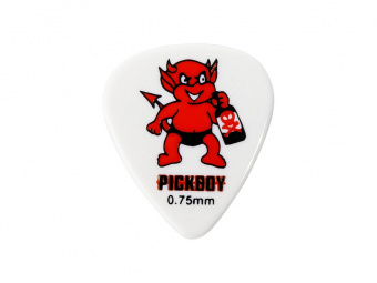 GP-211-5/075 Celltex Red Devil Медиаторы 50шт, толщина 0.75мм, Pickboy от магазина Соло в Иркутске