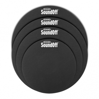 SO-2346 SoundOff Standard Набор тренировочных заглушек (12", 13", 14", 16"), Evans от магазина Соло в Иркутске