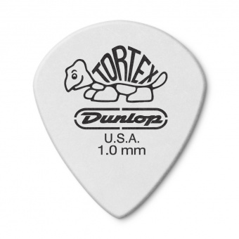478P1.0 Tortex White Jazz III Медиаторы 12шт, толщина 1,00мм, Dunlop от магазина Соло в Иркутске