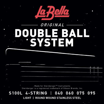 S100L Double Ball Комплект струн для бас-гитары, сталь, 40-95, La Bella от магазина Соло в Иркутске