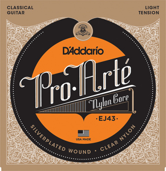 EJ43 PRO ARTE Струны для классической гитары нейлоновые Light D`Addario от магазина Соло в Иркутске