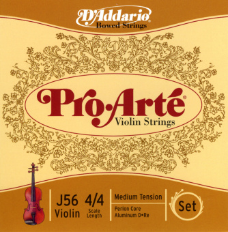 J56-4/4M PROARTE Комплект струн для скрипки D`Addario от магазина Соло в Иркутске