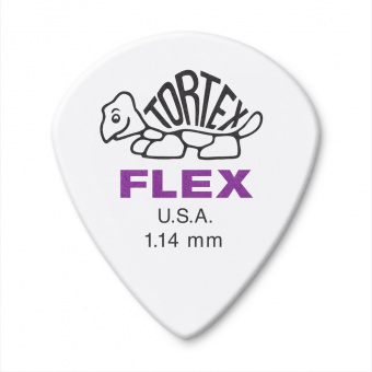 468P1.14 Tortex Flex Jazz III Медиаторы, 12шт, толщина 1.14мм, Dunlop от магазина Соло в Иркутске