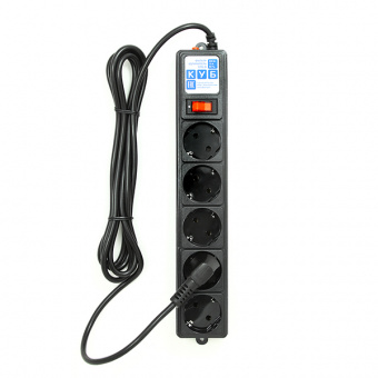 SPG-B-10-BLACK PowerCube Фильтр-удлинитель 3.0м 10А/2,2кВт, Электрическая мануфактура от магазина Соло в Иркутске