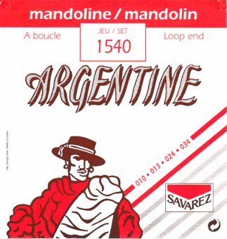 1540 Argentine Комплект струн для мандолины, петля, 10-34, Savarez от магазина Соло в Иркутске