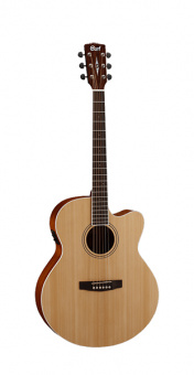 CJ1F-NS CJ Series Электро-акустическая гитара, с вырезом, цвет натуральный, Cort от магазина Соло в Иркутске
