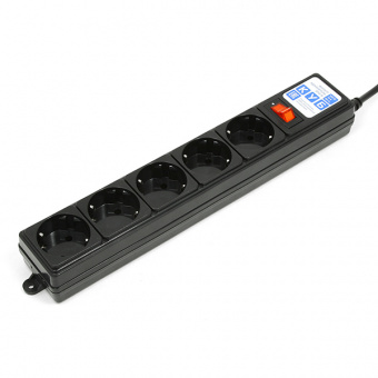 SPG-B-0,5M-BLACK PowerCube Фильтр-удлинитель 0.5м 10А/2,2кВт, Электрическая мануфактура от магазина Соло в Иркутске