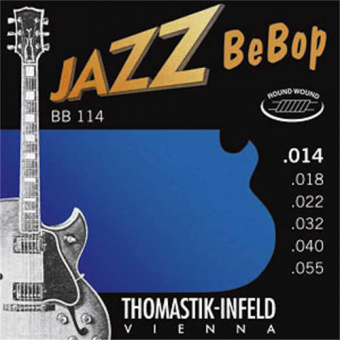 BB114 Jazz BeBob Комплект струн для электрогитары, Medium, сталь/никель, 14-55, Thomastik от магазина Соло в Иркутске