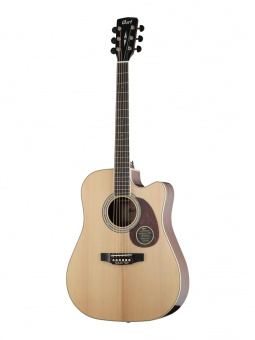 MR710F-NAT-WBAG MR Series Электро-акустическая гитара, с вырезом, цвет нат.глянцевый, чехол, Cort от магазина Соло в Иркутске