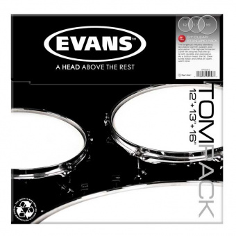 ETP-G1CLR-S G1 Clear Standard Набор пластика для том барабана (12", 13", 16"), Evans от магазина Соло в Иркутске