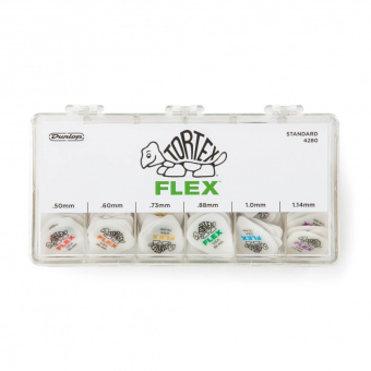 4280 Tortex Flex Коробка медиаторов, 216шт, 6 толщин, Dunlop от магазина Соло в Иркутске