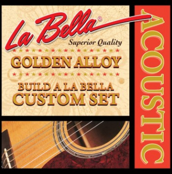 GW046 Golden Alloy Отдельная струна для акустической гитары, 046, бронза, La Bella от магазина Соло в Иркутске