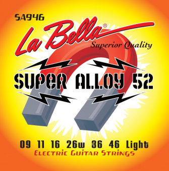 SA946 Super Alloy 52 Комплект струн для электрогитары 009-046 La Bella от магазина Соло в Иркутске
