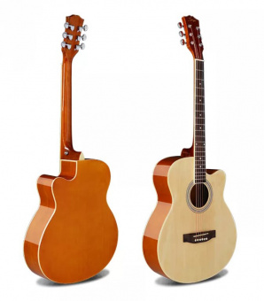 GA-H10-38-N Акустическая гитара, с вырезом, цвет натуральный, Smiger от магазина Соло в Иркутске
