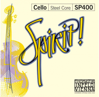 SP400 Spirit! Комплект струн для виолончели размером 4/4, среднее натяжение, Thomastik от магазина Соло в Иркутске