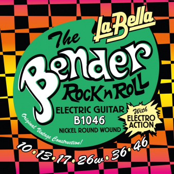 B1046 The Bender Regular Комплект струн для электрогитары, никелированные, 10-46, La Bella от магазина Соло в Иркутске