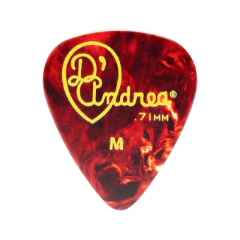 TPG351.071MD Shell Celluloid Медиаторы, 12шт, целлулоид, 0,71мм, D'Andrea от магазина Соло в Иркутске