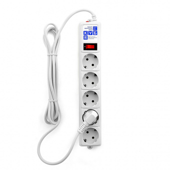 SPG-B-10-WHITE PowerCube Фильтр-удлинитель 3.0м 10А/2,2кВт, Электрическая мануфактура от магазина Соло в Иркутске