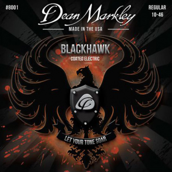 DM8001 Blackhawk Комплект струн для электрогитары, с покрытием, 10-46, Dean Markley от магазина Соло в Иркутске