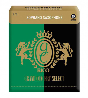RGC10SSX250 Grand Concert Select Трости для саксофона сопрано, размер 2.5, 10шт, Rico от магазина Соло в Иркутске