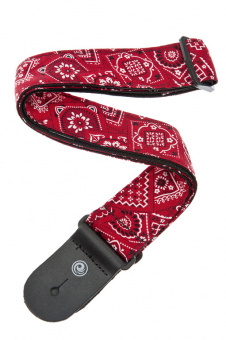 50G02 Тканный ремень для гитары, рисунок «Bandana Red», Planet Waves от магазина Соло в Иркутске