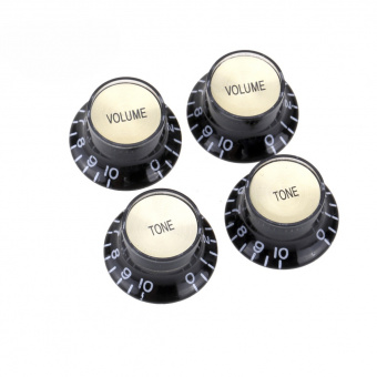 MX1566BK-2-MX1568BK-2 Комплект ручек потенциометров (2+1), Les Paul, черные, Musiclily от магазина Соло в Иркутске