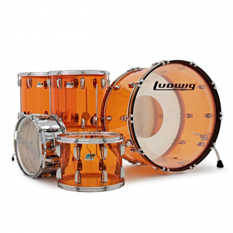L8264LX47 Vistalite Zep Set Набор барабанов, акрил, янтарь, Ludwig от магазина Соло в Иркутске