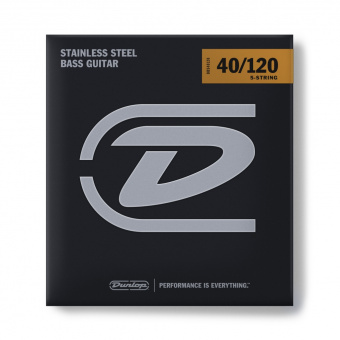DBS40120 Комплект струн для 5-струнной бас-гитары, нерж.сталь, Light, 40-120, Dunlop от магазина Соло в Иркутске