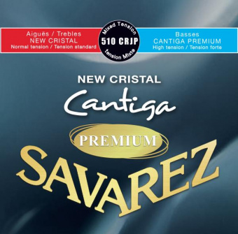 510CRJP New Cristal Cantiga Premium Комплект струн для классической гитары, смешанное нат., Savarez от магазина Соло в Иркутске