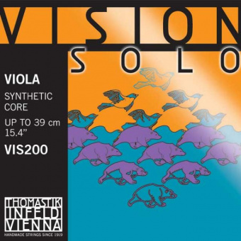 VIS200 Vision Solo Комплект струн для альта размером 4/4, среднее натяжение, Thomastik от магазина Соло в Иркутске