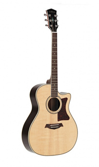 GA88-FP-NAT Электро-акустическая гитара, с вырезом, цвет натуральный, с чехлом, Parkwood от магазина Соло в Иркутске