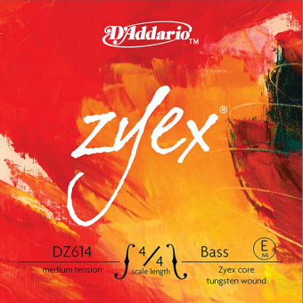 DZ614-4/4M Zyex Отдельная струна Е/Ми для контрабаса, размер 4/4, среднее натяжение, D'Addario от магазина Соло в Иркутске