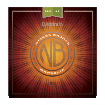 NBM11541 Nickel Bronze Комплект струн для мандолины, фосф/бронза, Medium-Heavy, 11.5-41, D'Addario от магазина Соло в Иркутске