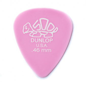 41P.46 Delrin 500 Медиаторы, 12шт, толщина 0,46мм, Dunlop от магазина Соло в Иркутске