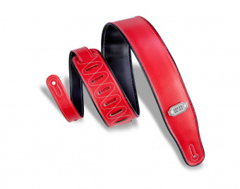 M26VP-RED-BLK Rebel Series Ремень для гитары, винил, двусторонний, красный/черный, Levy's от магазина Соло в Иркутске